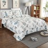 High quality 3pcs set 100% cotton printed patchwork full size elegant embossed quilt bedding bedspread