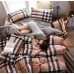 Large version flower thickened plant cashmere frosted four piece set, winter student wholesale bedding three piece set