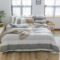 Factory direct selling Nordic hot selling high-end pure cotton bedding set for home. Wedding hotel can be customized