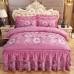 Factory direct selling hot-selling cotton microfiber cartoon children's bed skirt bedding set for home
