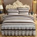 Factory direct selling hot-selling cotton microfiber cartoon children's bed skirt bedding set for home