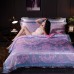 Satin jacquard four-piece suit European-style palace modal king  size bed sheet duvet cover wedding luxury bedding