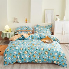Factory direct selling hot cheap pure cotton beddingset for home. Aloe cotton four-piece set. Customized