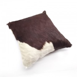 Warmly Welcomed OEM Cow Hide Leather Pillow real cowhide pillowcase square cushion cover