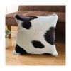 Factory direct sale sofa cushion cushion pillow cover japanese style elegant throw cowhide leather pillow covering