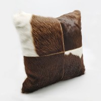 Factory direct sale custom luxury pillow covers home decor pillow case cushion cover cowhide leather pillow cover