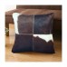 Factory direct sale custom luxury pillow covers home decor pillow case cushion cover cowhide leather pillow cover