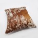 Selection of high quality cowhide leather throw pillow cover sets custom throw decorative pillow covers set