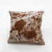 Selection of high quality cowhide leather throw pillow cover sets custom throw decorative pillow covers set
