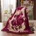 Super Soft Exting Blankets Light Color Double Ply One Side Embossed Raschel Mink Blanket