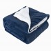 Warm Soft Room Sofa Design Double Layer Thick Luxury Sherpa Fleece Throw Flannel Blanket