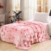 Wholesale in Stock Luxury Printed Thick Sherpa Fleece Blankets Super Soft Winter Red Heavy Raschel Mink Blanket