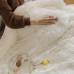 Custom American Style White Double Layer Blanket Pv Fleece Warm Winter Blanket Skin Friendly Soft Home Decor Blanket