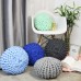Promotional Latest Soft Breathable Pink Chunky Knit Blanket Comfortable Bed Sofa Floor Hand Woven Tassel Wool Blanket
