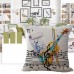 45x45cm Fashion Printing Musical Note Throw Pillow Cases Cafe Sofa Cushion Home Decor
