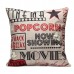 43x43cm Colorful World Map Fashion Cotton Linen Pillow Case Home Sofa Seat Bed Car Cushion Decor