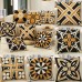 45x45cm Linen Vintage Indian Abstract Throw Pillow Case Office Cushion Sofa Cover Home Decor