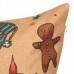Christmas Tree Socks Cartoon Printed Pillow Cases Home Sofa Square Cushion Cover