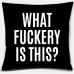 45 x 45cm Cool Black Linen Throw Pillow Couch Case Home Sofa Cushion Cover Phrases Pillowcases