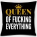 45 x 45cm Cool Black Linen Throw Pillow Couch Case Home Sofa Cushion Cover Phrases Pillowcases