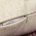 Linen Cushion Cover Peacock Feather Throw Pillow Case Home Sofa Cover