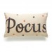 Halloween Pumpkin Bat Owl Pattern Pillowcase Cotton Linen Throw Pillow Cushion Cover Seat Hom