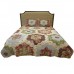 Beautiful print microfiber quilt bedding bedspread waterproof quilt protector ultrasonic machine quilting