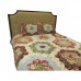 Beautiful print microfiber quilt bedding bedspread waterproof quilt protector ultrasonic machine quilting