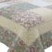 Hot sale products100% Cotton Floral Fabric True with Ruffle Decoration Small floral stitching quilt
