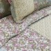 Hot sale products100% Cotton Floral Fabric True with Ruffle Decoration Small floral stitching quilt