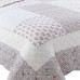 Wholesale  Eco-friendly Cotton Floral Fabric True Patchwork Ruffle Decoration Quilt