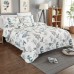 High quality 3pcs set 100% cotton printed patchwork full size elegant embossed quilt bedding bedspread
