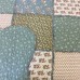 Quality Factory 100% Cotton Real Patchwork with Ruffle Decoration Quilt Bedspread