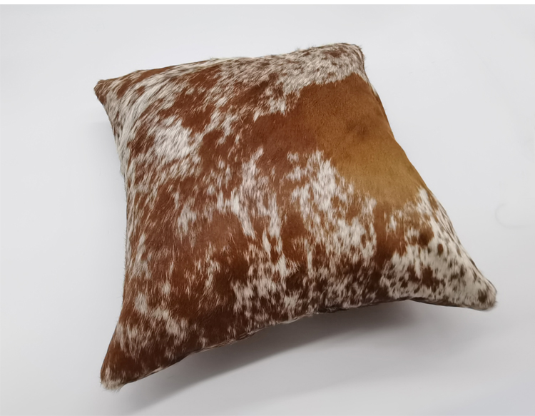 Selection of high quality cowhide leather throw pillow cover sets custom throw decorative pillow covers set